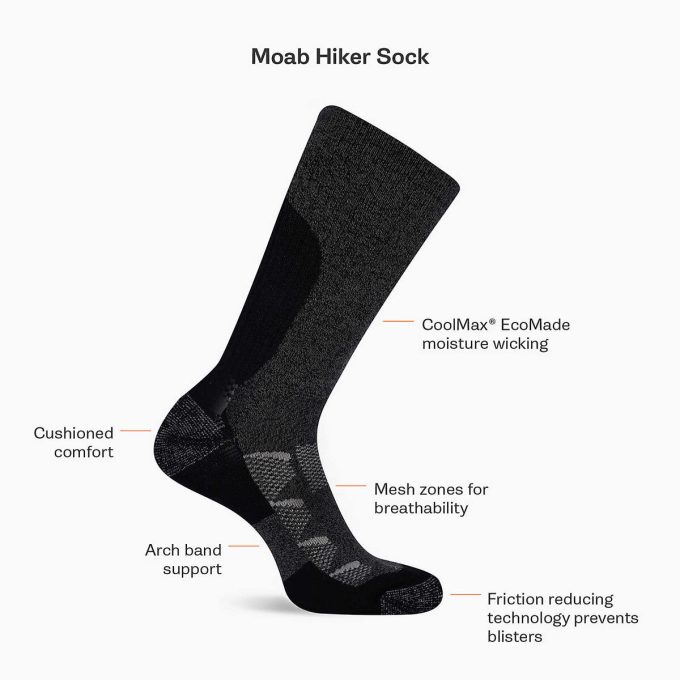 Moab Hiker Crew  Sock